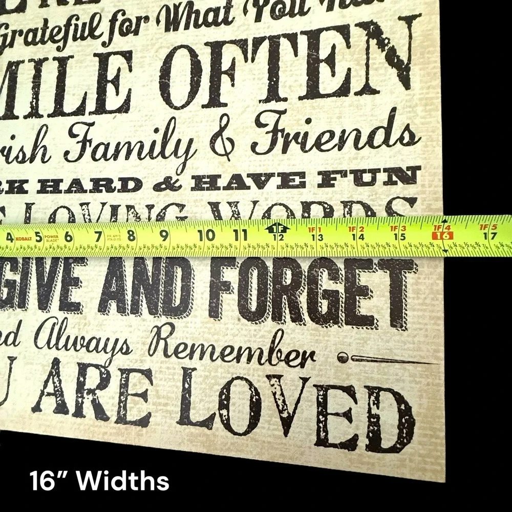 Family Rules Wall Hanging Sign - Home Decor - 20